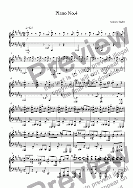 page one of Piano No.4