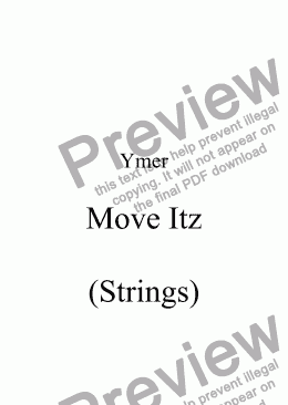page one of Move Itz (Strings)