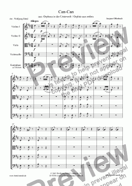page one of Can-Can / Galop (Can Can) (For Strings)