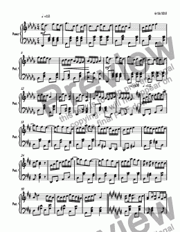 page one of Ragtime #125 in D Flat Major, Op. 269