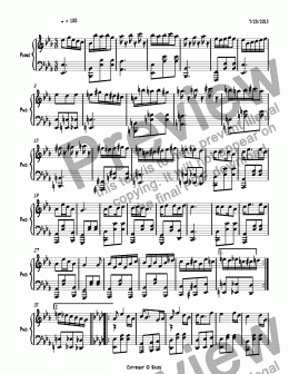 page one of Ragtime #130 in E Flat Major, Op. 275