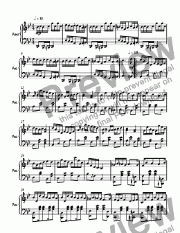 page one of Ragtime #134 in B Flat Major, Op. 279