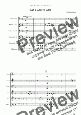 page one of Get a Groovy Grip (flexible woodwind trio)