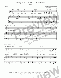 page one of Responsorial Psalm - Friday of the 4th Week of Easter, Yr. A