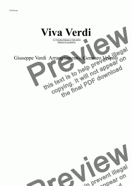 page one of Viva Verdi