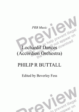 page one of Lochardil Dances (Accordion Orchestra)