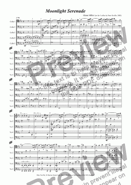 page one of Moonlight Serenade, Glenn Miller