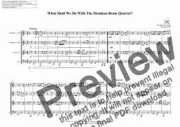 page one of What Shall We Do With The Drunken Brass Quartet (Semi Pro)