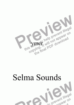 page one of Selma Sounds