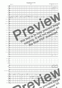 page one of Symphony No 95 2nd movt