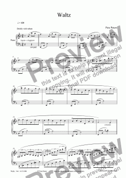 page one of Waltz (Piano 344)