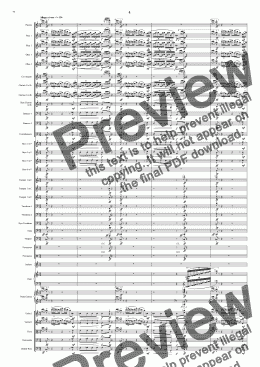 page one of Symphony No 10 4th movement