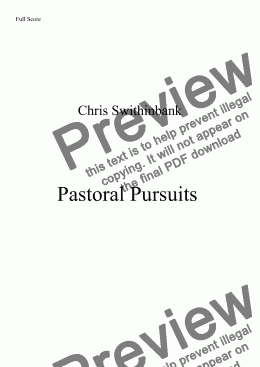 page one of Pastoral Pursuits