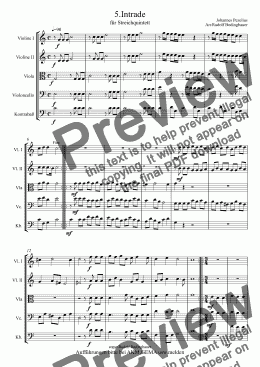 page one of 5.Intrade Streichquintett