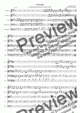 page one of 6.Intrade Streichquintett