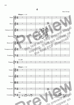 page one of Symphony No. 8 - Movt 4