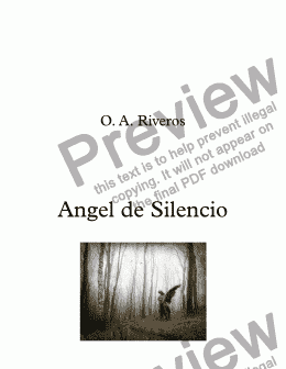 page one of Angel de Silencio