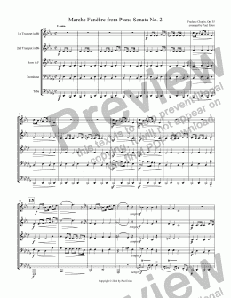 page one of Marche Funèbre from Piano Sonata No. 2