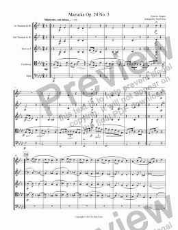 page one of Mazurka Op. 24 No. 3