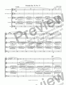 page one of Prelude Op. 28, No. 21