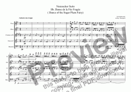 page one of Tchaikovsky: Casse-Noisette: Nutcracker Suite IIb. Danse de la Fée Fragée ( Dance of the Sugar Plum Fairy)(Complete) arr.wind quintet