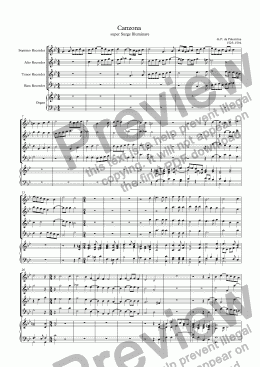 page one of Canzona sopra Surge Illuminare (Palestrina)