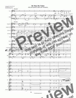 page one of Be Thou My Vision (CRCz Brass Quintet & Organ with Congregation)