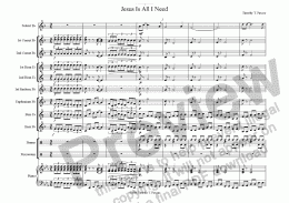 page one of Jesus Is All I Need (Cornet Solo w/ Brass Band)