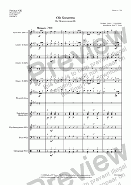 page one of Oh Susanna (GE/Score & Parts)