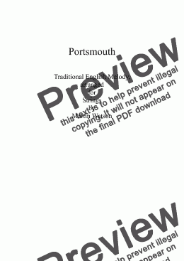 page one of Portsmouth for Orchestra