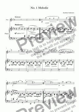 page one of Seven Salon Pieces Op. 52 for flute and piano
