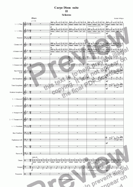 page one of Scherzo (No.2 of Carpe Diem suite)