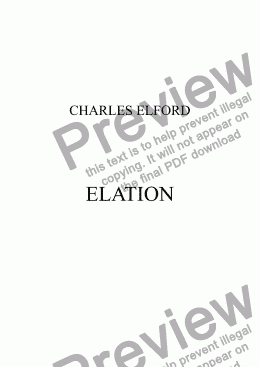 page one of ELATION