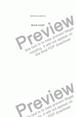 page one of BLUE LIGHT