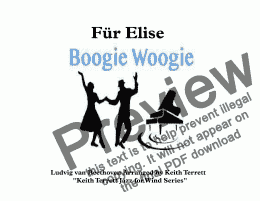 page one of Für Elise Boogie Woogie for Harmonica & Piano (Keith Terrett Jazz for Wind Series)