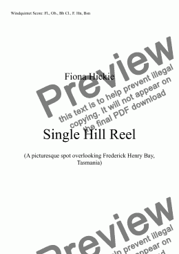 page one of Single Hill Reel