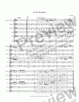 page one of Air for Recorders SoSSATB