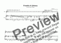 page one of Frankie & Johnny for Flute & Piano