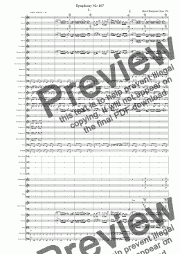 page one of Symphony No 107 1st movt