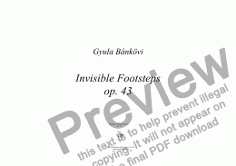 page one of Invisible Footsteps op. 43
