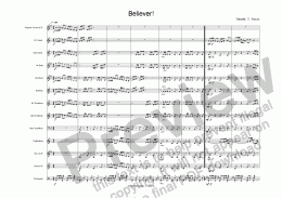 page one of Believer!(Brass Band)