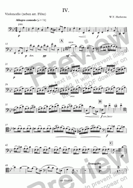 page one of Hurlstone, Klavier-Trio in G – IV. Satz, vc