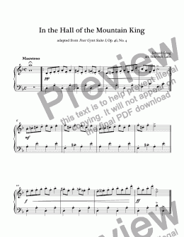 page one of In the Hall of the Mountain King