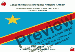 page one of Congo (Democratic Repubic) National Anthem (Debout Kongolaise-Arise Congolese) for Brass Quintet  (MFAO World National Anthem Series)