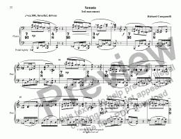 page one of Piano Sonata 3rd Movement