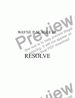 page one of RESOLVE