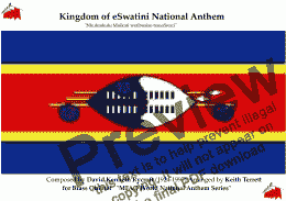 page one of Kingdom of eSwatini (Swazi) National Anthem (Swaziland) for Brass Quintet (MFAO World National Anthem Series)
