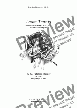 page one of Lawn Tennis for flute or violin and piano