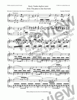 page one of Fra poco a me ricovero [Lucia di Lammermoor: tenor]
