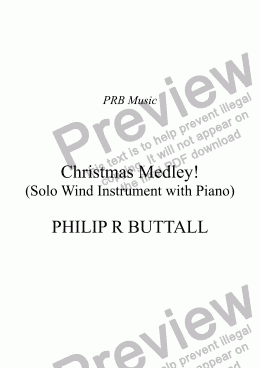 page one of Christmas Medley! (Solo Wind Instrument & Piano)